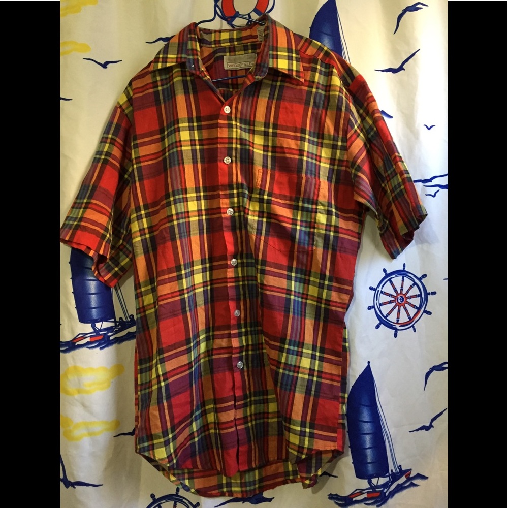 🔥 5/$25- Wedgefield Plaid Top Sz S